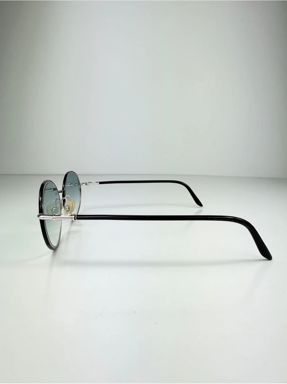 Vintage Christian Dior 2057 79D Sunglasses Custom Teal Mirror Oval Monsieur Set